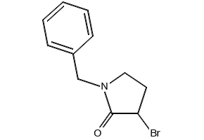 1-benzyl-3-bromopyrrolidin-2-one structure, CAS 77868-84-9