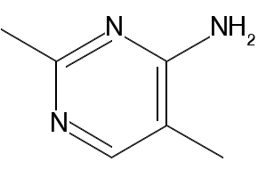 4-Pyrimidinamine, 2,5-dimethyl- (9CI) structure, CAS 73-70-1