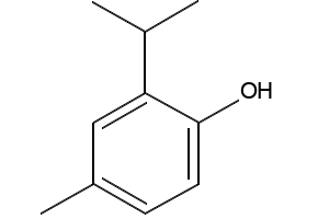 4-METHYL-2-ISOPROPYLPHENOL structure, CAS 4427-56-9
