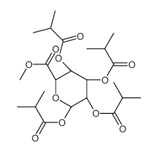 Methyl 1,2,3,4-Tetra-O-isobutyryl-beta-Dglucopyranuronate structure, CAS 150607-94-6