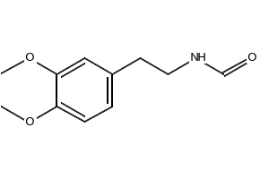 N-[2-(3,4-dimethoxyphenyl)ethyl]formamide structure, CAS 14301-36-1