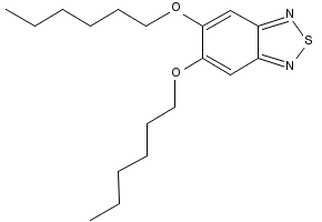 5,6-bis(hexyloxy)benzo[c][1,2,5]thiadiazole structure, CAS 1190978-93-8