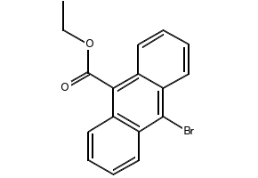 9-Anthracenecarboxylic acid, 10-broMo-, ethyl ester structure, CAS 1089318-91-1