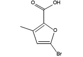 5-bromo-3-methylfuran-2-carboxylic acid structure, CAS 5896-35-5