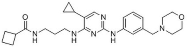 N-[3-[[5-Cyclopropyl-2-[[3-(4-morpholinylmethyl)phenyl]amino]-4-pyrimidinyl]amino]propyl]cyclobutanecarboxamide structure, CAS 1190378-57-4