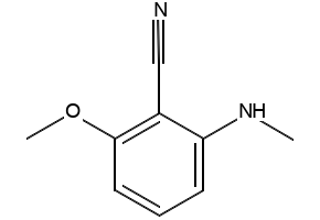 2-Methoxy-6-(MethylaMino)benzonitrile structure, CAS 1332581-19-7