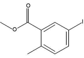 BENZOIC ACID, 5-IODO-2-METHYL-, METHYL ESTER structure, CAS 103440-54-6