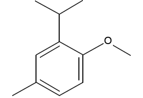 2-isopropyl-4-methylanisole structure, CAS 31574-44-4