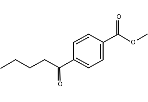 4-PENTANOYL-BENZOIC ACID METHYL ESTER structure, CAS 30611-21-3