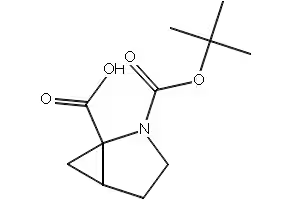 2-Azabicyclo[3.1.0]hexane-1,2-dicarboxylic acid, 2-(1,1-diMethylethyl) ester structure, CAS 1251004-87-1