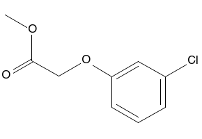 methyl 2-(3-chlorophenoxy)acetate structure, CAS 74411-14-6