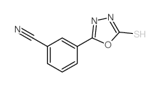 3-(5-mercapto-1,3,4-oxadiazol-2-yl)benzonitrile structure, CAS 203268-77-3