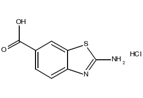 2-AMinobenzothiazole-6-carboxylic Acid Hydrochloride structure, CAS 18330-76-2