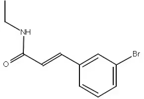 TRANS-3-BROMO-N-ETHYLCINNAMAMIDE structure, CAS 58473-74-8