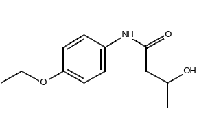 3-HYDROXY-P-BUTYROPHENETIDINE structure, CAS 1083-57-4