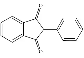 2-PHENYL-1,3-INDANDIONE structure, CAS 83-12-5