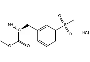 (s)-2-amino-3-(3-(methylsulfonyl)phenyl)propanoate hydrochloride structure, CAS 851785-21-2