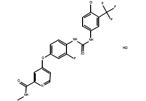 Regorafenib (Hydrochloride) structure, CAS 835621-07-3