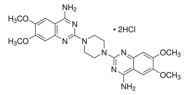 2,2'-(1,4-Piperazinediyl)bis[6,7-dimethoxy-4-quinazolinamine] hydrochloride structure, CAS 104965-50-6