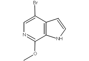 4-BROMO-7-METHOXY-6-AZAINDOLE structure, CAS 425380-37-6