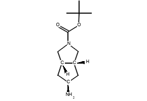 exo-5-Amino-cis-hexahydro-cyclopenta[c]pyrrole-2-carboxylic acid tert-butyl ester structure, CAS 1221439-83-3
