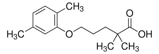 Gemfibrozil structure, CAS 25812-30-0