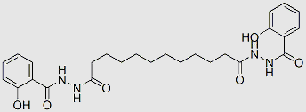 2',(2')'-bis(salicyloyl)dodecanedi(ohydrazide) structure, CAS 63245-38-5