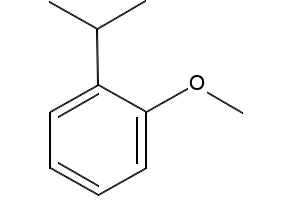 2-ISOPROPYLANISOLE structure, CAS 2944-47-0