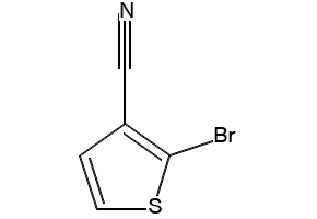 2-Bromothiophene-3-carbonitrile structure, CAS 56182-43-5