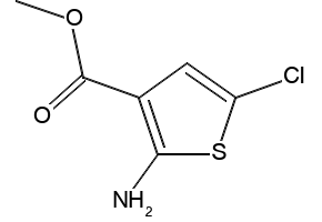 Methyl 2-aMino-5-chlorothiophene-3-carboxylate structure, CAS 55503-06-5