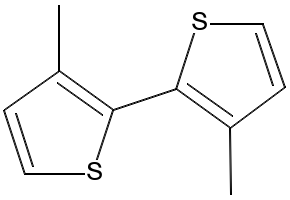 3,3'-DIMETHYL-2,2'-BITHIOPHENYL structure, CAS 67984-20-7