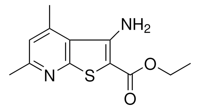 ETHYL 3-AMINO-4,6-DIMETHYLTHIENO[2,3-B]PYRIDINE-2-CARBOXYLATE structure, CAS 52505-56-3