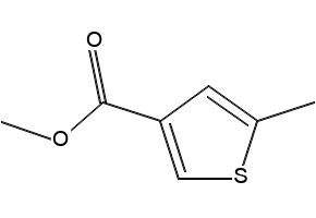 3-Thiophenecarboxylic acid, 5-methyl-, methyl ester structure, CAS 88770-18-7