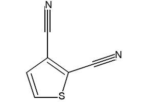 thiophene-2,3- dicarbonitrile structure, CAS 18853-42-4