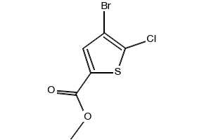 Methyl 4-broMo-5-chlorothiophene-2-carboxylate structure, CAS 1047630-72-7