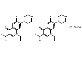 Enoxacin structure, CAS 84294-96-2