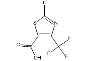 2-CHLORO-4-(TRIFLUOROMETHYL)THIAZOLE-5-CARBOXYLIC ACID structure, CAS 72850-61-4