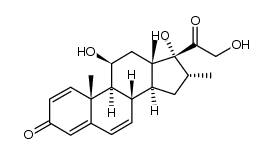 16α-Methyl-11β,17α,21-trihydroxy-1,4,6-pregnatriene-3,20-dione structure, CAS 13954-10-4