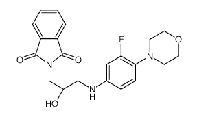 N-(3-Phthalimido-2-(R)-hydroxypropyl)-3-fluoro-4-(morpholinyl)aniline structure, CAS 874340-08-6
