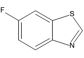 6-FLUOROBENZOTHIAZOLE structure, CAS 118220-71-6