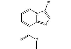 IMidazo[1,2-a]pyridine-8-carboxylic acid, 3-broMo-, Methyl ester structure, CAS 1234616-47-7