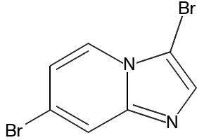 3,7-Dibromo-imidazo[1,2-a]pyridine structure, CAS 1263060-75-8