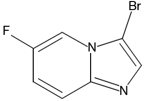 3-Bromo-6-fluoroimidazo[1,2-a]pyridine structure, CAS 1186405-11-7