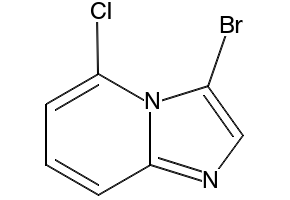 3-Bromo-5-chloroimidazo[1,2-a]pyridine structure, CAS 1260656-94-7