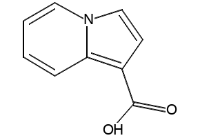 Indolizine-1-carboxylic acid structure, CAS 90347-97-0