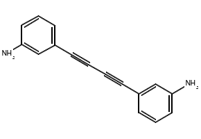 1,4-BIS(3-AMINOPHENYL)BUTADIYNE structure, CAS 31661-59-3