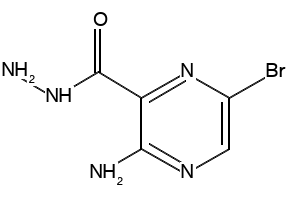 3-AMINO-6-BROMOPYRAZINE-2-CARBOHYDRAZIDE structure, CAS 1225062-23-6