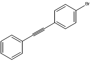 4-Bromo diphenylacetylene structure, CAS 13667-12-4