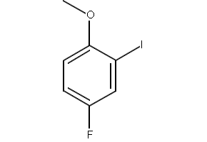 4-Fluoro-2-iodo-1-methoxybenzene structure, CAS 3824-22-4