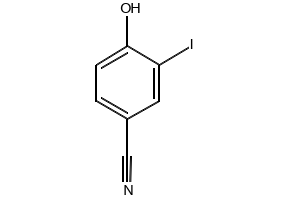 3-IODO-4-HYDROXYBENZONITRILE structure, CAS 2296-23-3